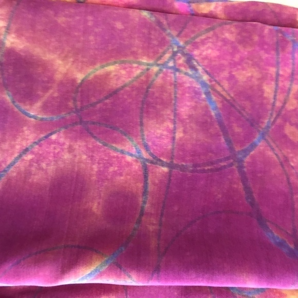 Handmade Tie Dye Silk Scarf - Dopamine - Picture 4 of 8